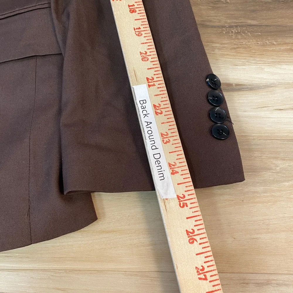 Revelry Suits Men's Brown Slim Fit Suit Jacket Blazer Size 38R Influence